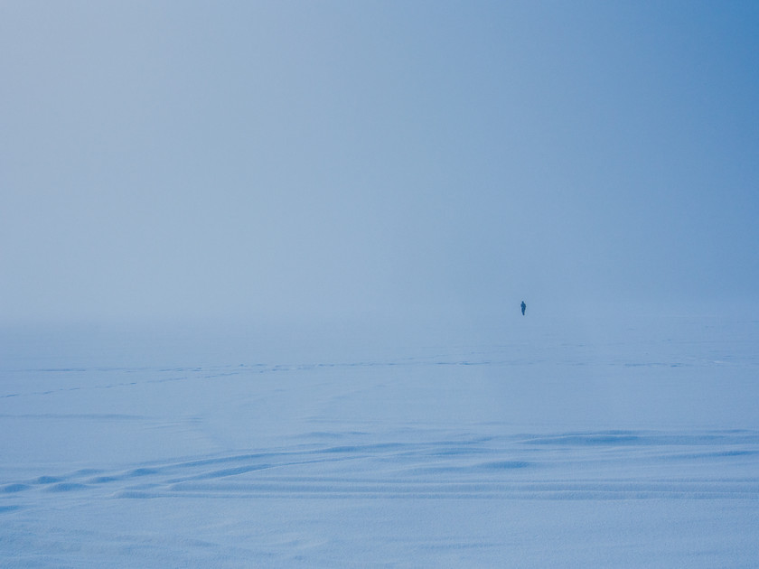 P2110380 
 Into the Void, Lake Menesjarvi 
 Keywords: Europe, Finland, Lapland, Menesjarvi, Sub-Arctic, landscapes, snow, travel, winter