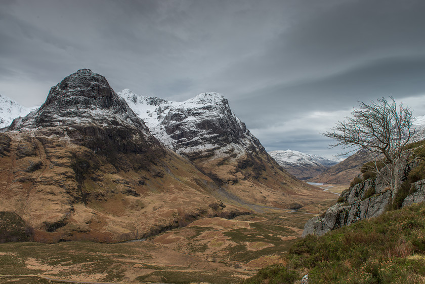 DSC 0531 
 Glencoe 
 Keywords: Glencoe, Highlands, Scotland, Three Sisters, West Highlands, landscapes, mountains, winter