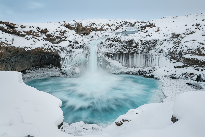 DSC4069 
 www.keithmuirphoto.co.uk 
 Keywords: Aldeyjarfoss, Iceland, North East Iceland, WPH, cold, landscapes, travel, waterfall, winter