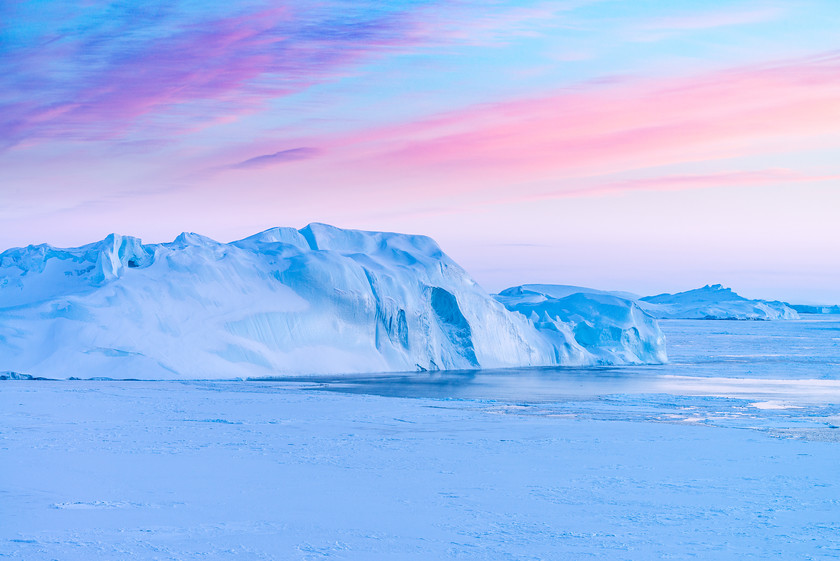 DSC7160 
 www.keithmuirphoto.co.uk 
 Keywords: Arctic, Disko Bugt, Greenland, Icefjord, Ilulissat, ice, icebergs, landscapes, sea ice, snow, sunset, travel, winter