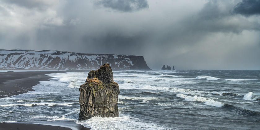 DSC1810 
 www.keithmuirphoto.co.uk 
 Keywords: Dyrhólaey, Iceland, Reynisdrangar, Vik, beach, coast, landscapes, sea, sea stacks, shore, travel, waves