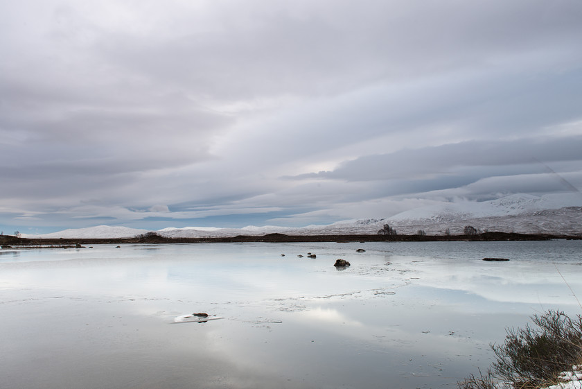 DSC 0595 
 Winter Sky, Loch Ba 
 Keywords: Highlands, Scotland, West Highlands, landscapes, winter