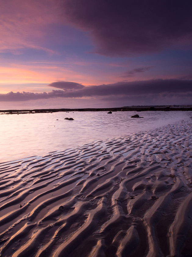 Autumn Shore Ripples, Troon 
 Autumn Shore Ripples, Troon 
 Keywords: Ayrshire, Scotland, Troon, beach, coast, coastal, landscapes, sand, sea, seascapes, shore, sunset