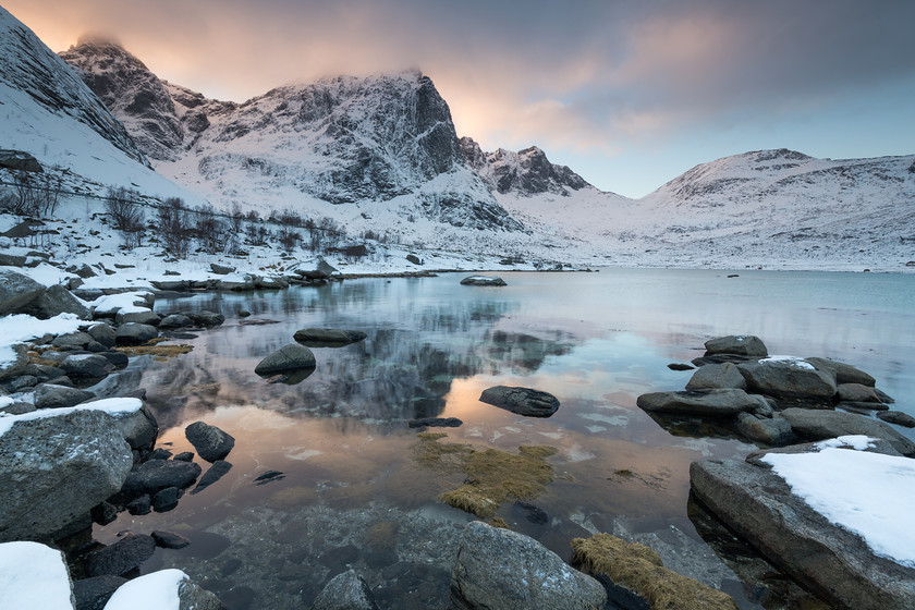 DSC0778 
 www.keithmuirphoto.co.uk 
 Keywords: Arctic, D850, Lofoten, Norway, WPH, Wild Photography Holidays, landscapes, reflections, shore, travel, winter