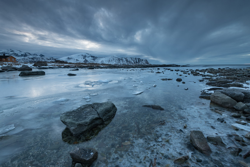 DSC1649 
 www.keithmuirphoto.co.uk 
 Keywords: Arctic, D850, Lofoten, Norway, Ramberg, WPH, Wild Photography Holidays, coast, landscapes, rocks, sea, shore, travel, winter