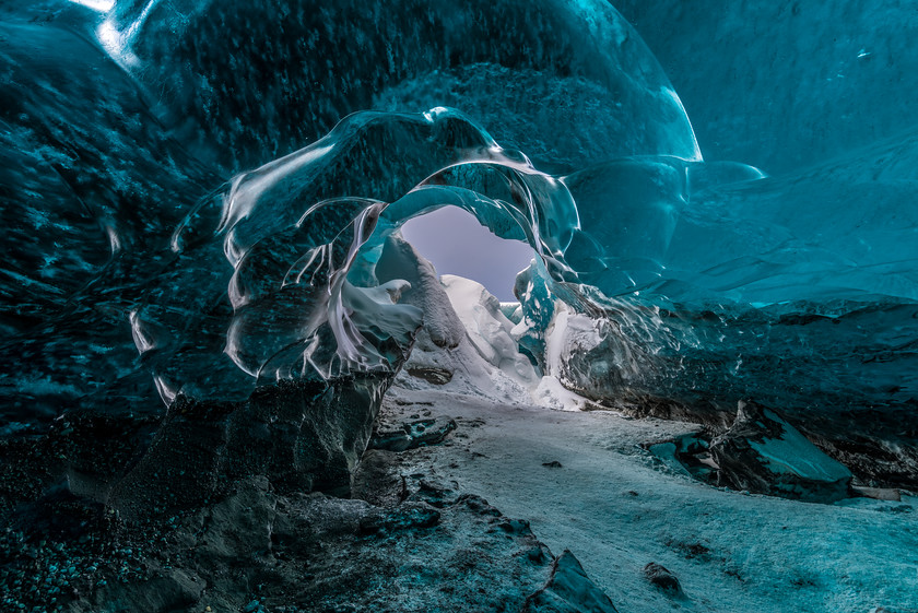 Ice Cave 
 www.keithmuirphoto.co.uk 
 Keywords: Iceland, glacier, ice, ice caves, landscapes, winter