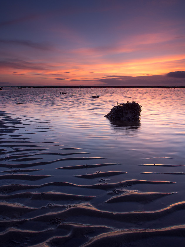 PA060599 
 Ayrshire Coast evening light 
 Keywords: Ayrshire, Scotland, Troon, beach, coast, coastal, landscapes, sand, sea, seascapes, shore, sunset