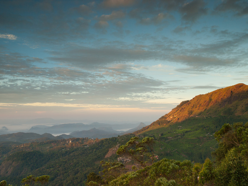 P1047649 
 Munnar, dawn light 
 Keywords: E-3, India, Kerala, Munnar, Olympus, South India, dawn, hills, holiday, landscapes, sunrise, travel