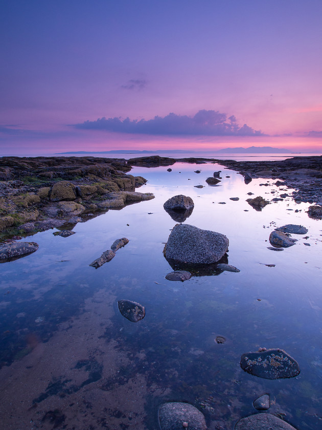 Intertidal, Troon Beach 
 Intertidal, Troon Beach 
 Keywords: Ayrshire, Scotland, Troon, beach, coast, dusk, landscapes, seascapes, shore, sunset, twilight