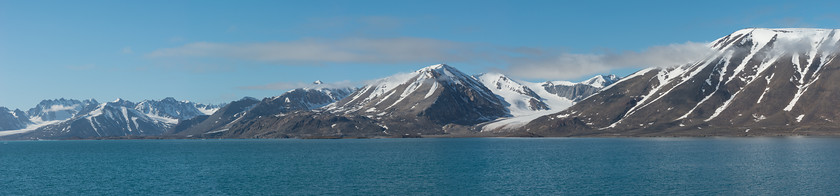 DSC3504-Pano 
 www.keithmuirphoto.co.uk 
 Keywords: Arctic, Liefdefjord, Norway, Spitzbergen, Svalbard, Woodfjorden, landscapes, mountains, polar, snow, travel