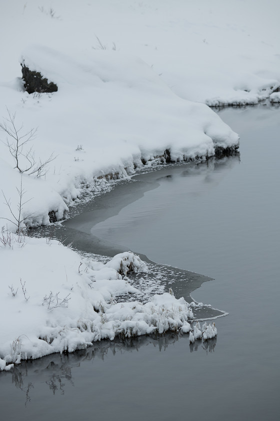 DSC3737 
 www.keithmuirphoto.co.uk 
 Keywords: Iceland, Lake Mývatn, Mývatn, North East Iceland, WPH, black and white, cold, lake, landscapes, snow, travel, winter