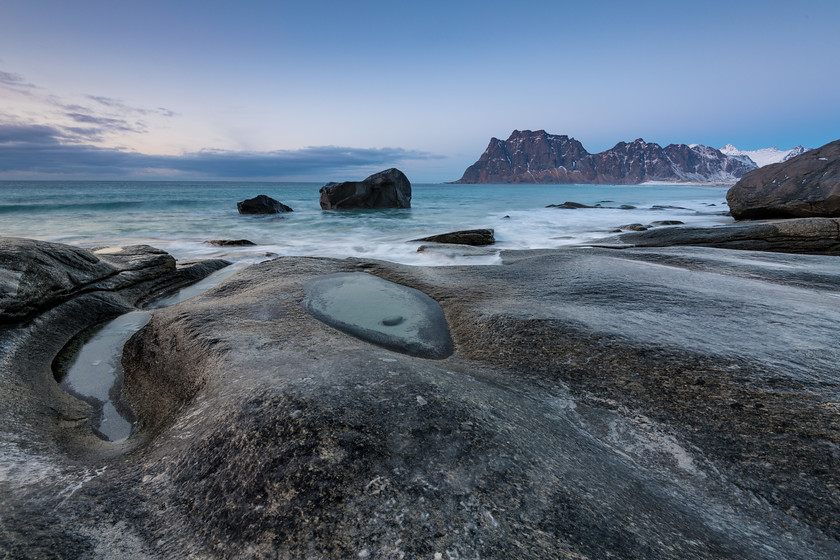 DSC1123 
 www.keithmuirphoto.co.uk 
 Keywords: Arctic, D850, Lofoten, Norway, Uttakleiv, WPH, Wild Photography Holidays, beach, coast, landscapes, rocks, sea, seascapes, shore, travel, winter