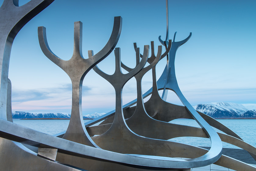 DSC 0633 
 Keywords: Iceland, Jon Gunnar Arnason, Reykjavik, Solfar, Sun Voyager, art, city, public art, sculpture, travel, winter