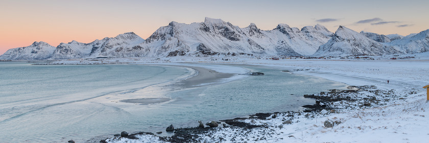 DSC2356-2 
 www.keithmuirphoto.co.uk 
 Keywords: Arctic, D850, Fredvang, Lofoten, Norway, WPH, Wild Photography Holidays, fjord, landscapes, mountains, snow, sunset, travel, winter