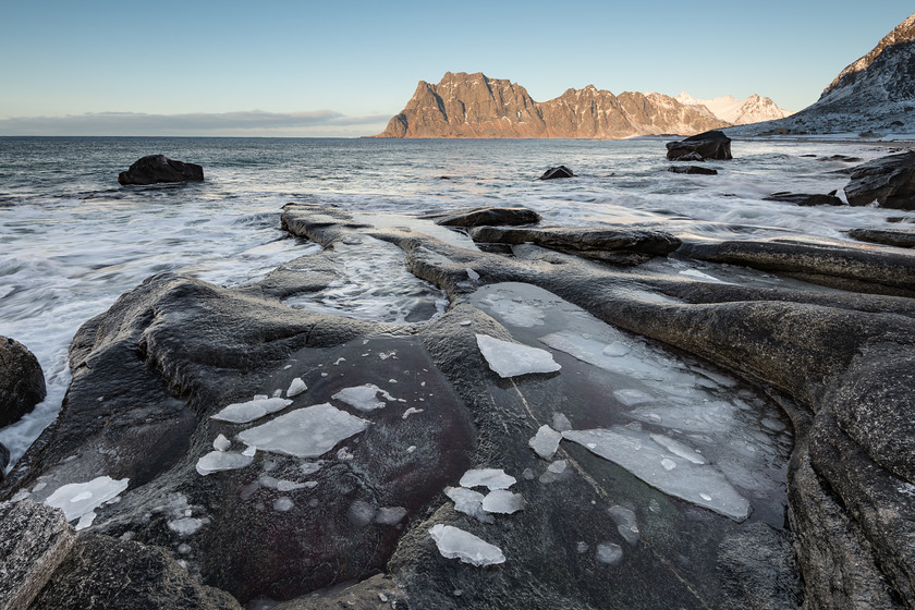 DSC0987 
 www.keithmuirphoto.co.uk 
 Keywords: Arctic, D850, Lofoten, Norway, Uttakleiv, WPH, Wild Photography Holidays, beach, coast, landscapes, rocks, sea, seascapes, shore, travel, winter