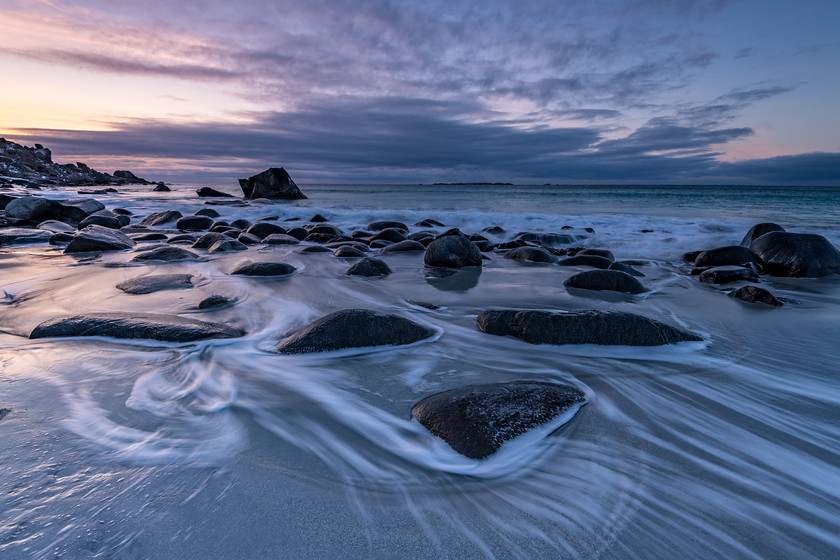 DSC1080 
 www.keithmuirphoto.co.uk 
 Keywords: Arctic, D850, Lofoten, Norway, Uttakleiv, WPH, Wild Photography Holidays, beach, coast, landscapes, rocks, sea, seascapes, shore, travel, winter