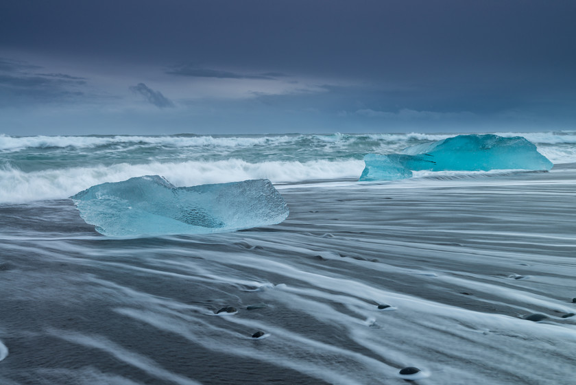 DSC1997 
 www.keithmuirphoto.co.uk 
 Keywords: Breiðamerkursandur, Iceland, Jökulsárlón, beach, coast, ice, landscapes, sea, seascapes, shore, travel