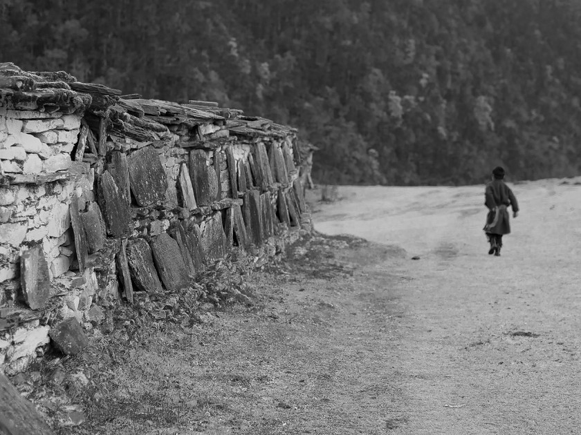 Mani Wall, Merak 
 Keywords: Bhutan, Eastern Bhutan, Merak, Olympus