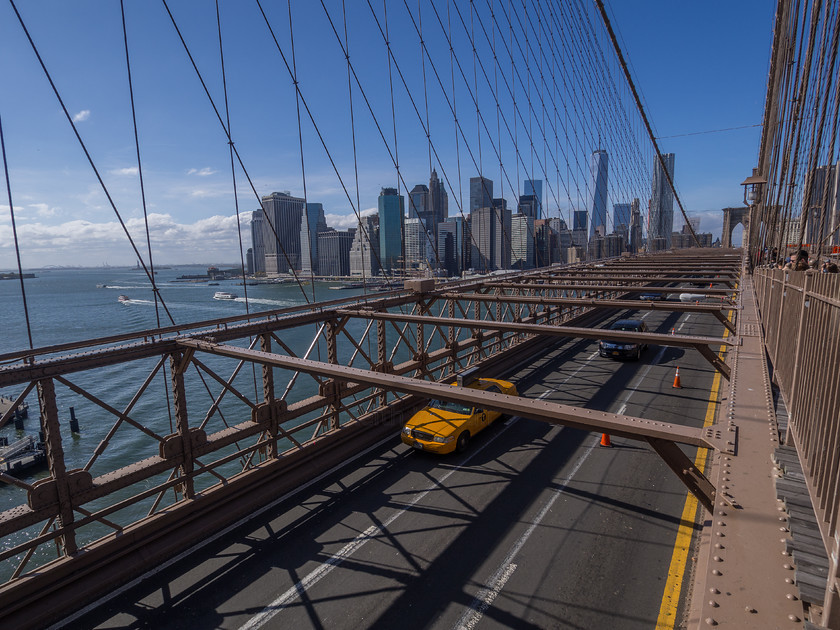 PA140321 
 Keywords: Brooklyn Bridge, Manhattan, New York, New York City, New York taxi, USA, architecture, bridge, buildings, city, holiday, taxi